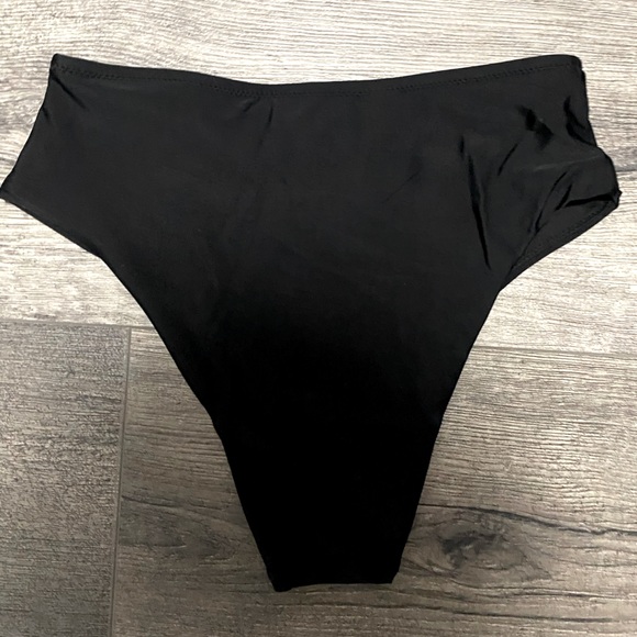 NWT Aerie Black High-Cut Bikini Bottom – Size XS - Picture 3 of 4